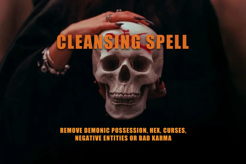 Cleansing Spell - Powerful Witchcraft Ritual, Remove Energy Blockage, Hex, Negative Bad Karma, Curses, Revenge, Aura Calibration, Protection